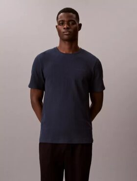 T-shirt de nuit en maille gaufrée