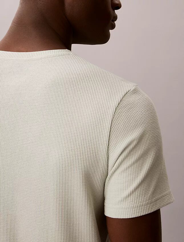 T-shirt de nuit en maille gaufrée T-shirt de nuit en maille gaufrée