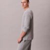 T-shirt de nuit Henley en maille gaufrée T-shirt de nuit Henley en maille gaufrée