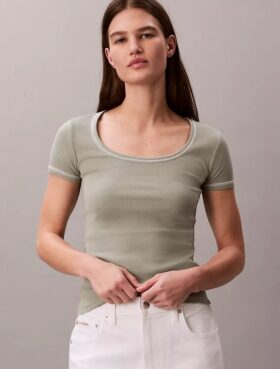 T-shirt en coton à côtes