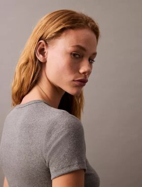 T-shirt en coton à côtes