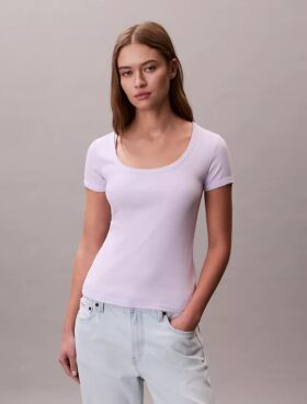 T-shirt en coton à côtes