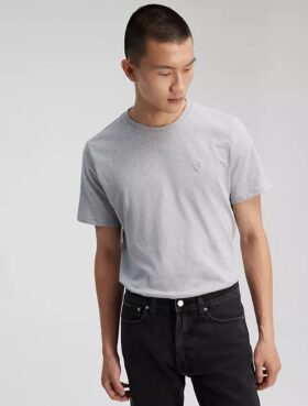 T-shirt en coton lisse avec Monogram