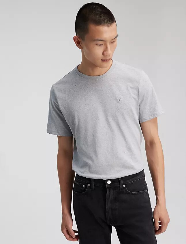 T-shirt en coton lisse avec Monogram T-shirt en coton lisse avec Monogram