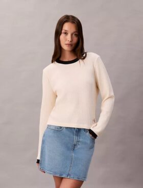 T-shirt en maille gaufrée