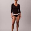 T-shirt Henley en Cotton Stretch côtelé T-shirt Henley en Cotton Stretch côtelé
