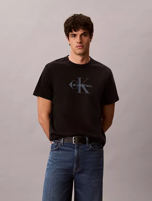 T-shirt Monologo délavé à l’acide T-shirt Monologo délavé à l’acide