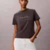 T-shirt Monologo délavé à l’acide T-shirt Monologo délavé à l’acide