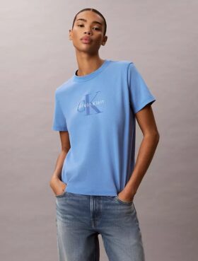 T-shirt Monologo délavé à l&rsquo;acide