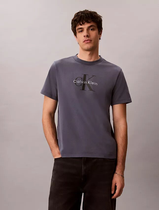 T-shirt Monologo délavé à l’acide T-shirt Monologo délavé à l’acide