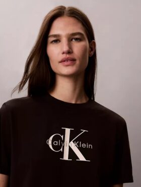 T-shirt Monologo délavé à l&rsquo;acide