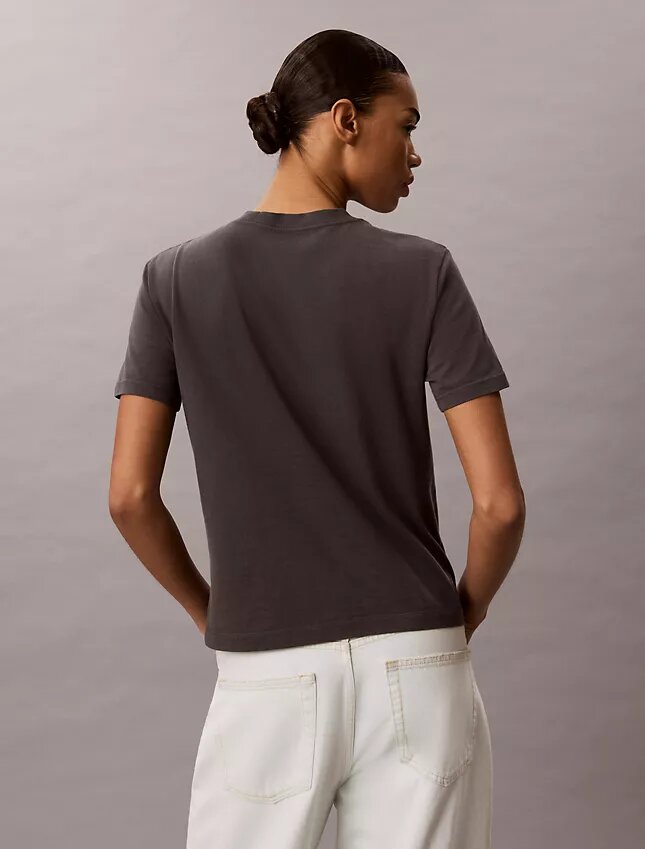 T-shirt Monologo délavé à l’acide T-shirt Monologo délavé à l’acide