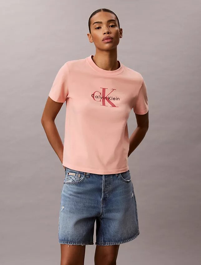 T-shirt Monologo délavé à l’acide T-shirt Monologo délavé à l’acide