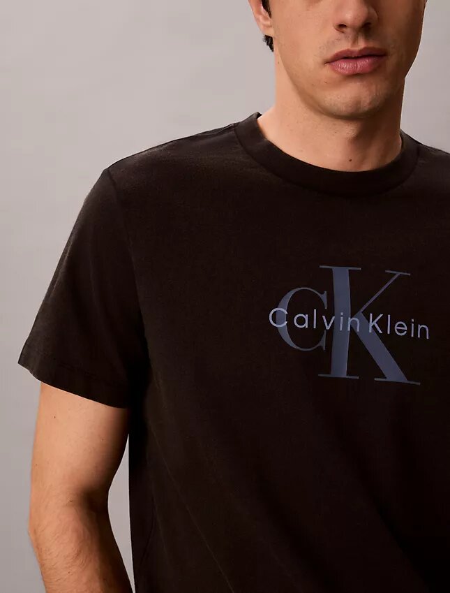 T-shirt Monologo délavé à l’acide T-shirt Monologo délavé à l’acide