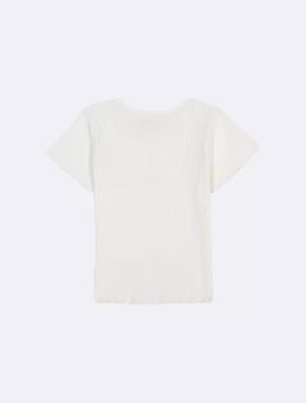 T-shirt Monologo à grosses côtes pour filles