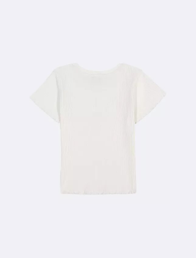 T-shirt Monologo à grosses côtes pour filles T-shirt Monologo à grosses côtes pour filles