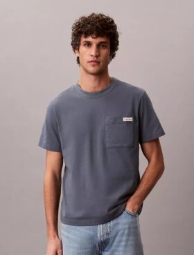 T-shirt à poche en jersey de coton