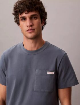 T-shirt à poche en jersey de coton