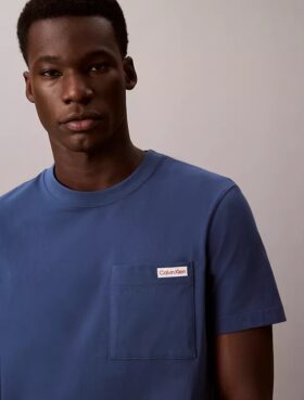 T-shirt à poche en jersey de coton