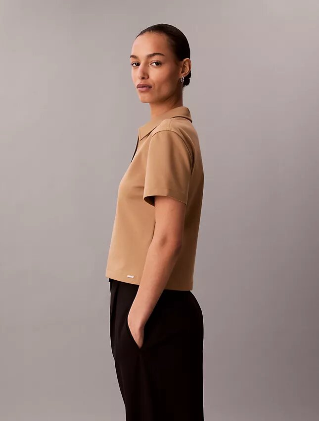 T-shirt polo en ponte T-shirt polo en ponte