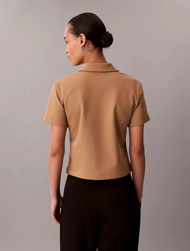 T-shirt polo en ponte T-shirt polo en ponte