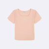 T-shirt pour bébé à col carré pour filles T-shirt pour bébé à col carré pour filles