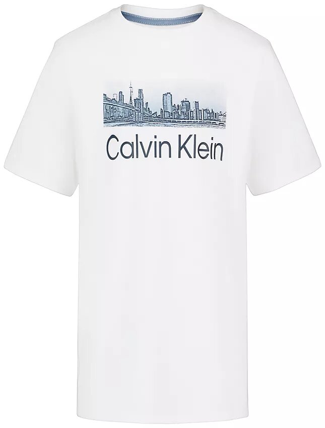 T-shirt pour garçons avec silhouette de New York T-shirt pour garçons avec silhouette de New York