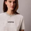 T-shirt rayé avec logo CK T-shirt rayé avec logo CK