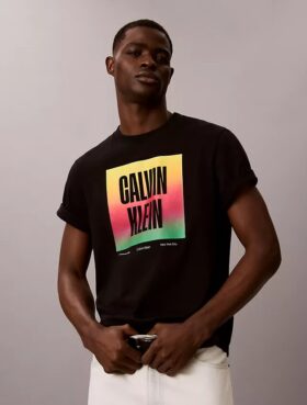 T-shirt simple avec logo Pride