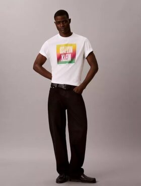 T-shirt simple avec logo Pride