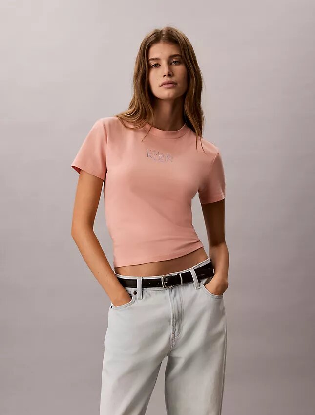 T-shirt slim avec logo T-shirt slim avec logo