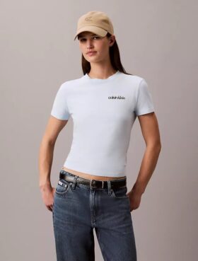 T-shirt slim avec logo
