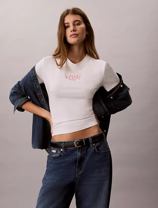T-shirt slim avec logo T-shirt slim avec logo