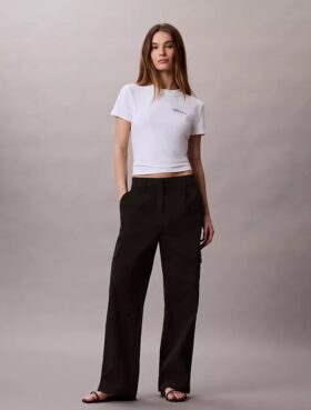 T-shirt slim avec logo