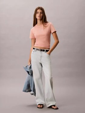T-shirt slim avec logo