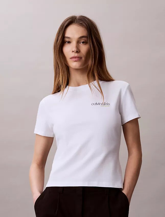 T-shirt slim avec logo T-shirt slim avec logo