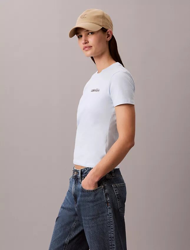 T-shirt slim avec logo T-shirt slim avec logo