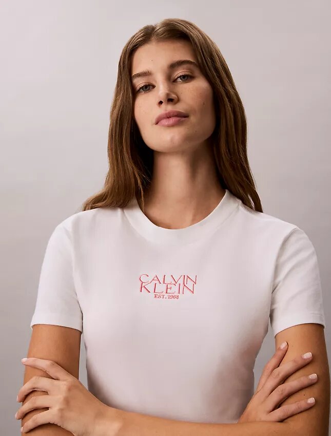 T-shirt slim avec logo T-shirt slim avec logo