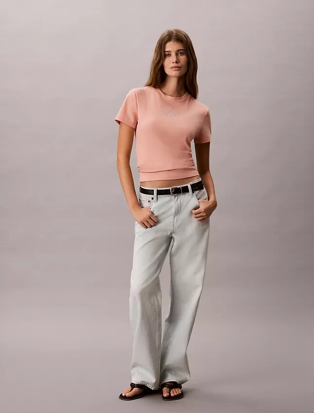 T-shirt slim avec logo T-shirt slim avec logo