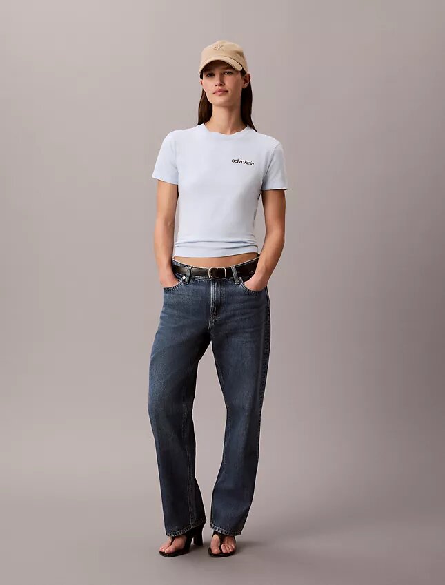 T-shirt slim avec logo T-shirt slim avec logo