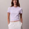 T-shirt slim avec logo en lettres T-shirt slim avec logo en lettres