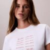 T-shirt slim avec logo en lettres T-shirt slim avec logo en lettres