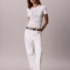 T-shirt slim avec logo en lettres T-shirt slim avec logo en lettres