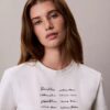 T-shirt slim avec logo en lettres T-shirt slim avec logo en lettres