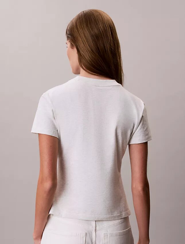 T-shirt slim avec logo en lettres T-shirt slim avec logo en lettres