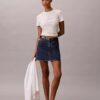 T-shirt slim avec logo en relief T-shirt slim avec logo en relief