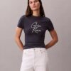 T-shirt slim avec logo en relief T-shirt slim avec logo en relief