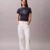 T-shirt slim avec logo en relief T-shirt slim avec logo en relief