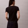 T-shirt slim avec logo floral T-shirt slim avec logo floral