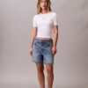 T-shirt slim en Modal stretch avec logo Monogram T-shirt slim en Modal stretch avec logo Monogram